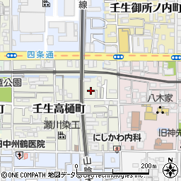 京都府京都市中京区壬生高樋町11周辺の地図