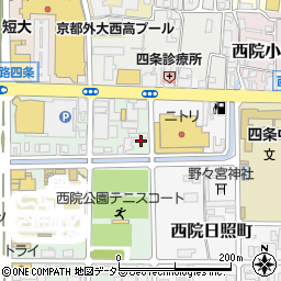 京都府京都市右京区西院安塚町31周辺の地図