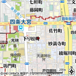 京都府京都市下京区下り松町164周辺の地図