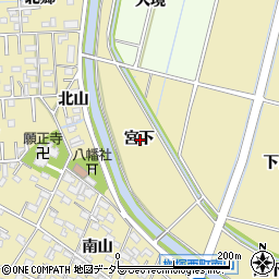 愛知県豊田市桝塚西町宮下周辺の地図