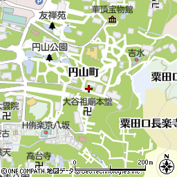 京都府京都市東山区円山町614周辺の地図