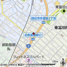 四日市東富田郵便局 ＡＴＭ周辺の地図