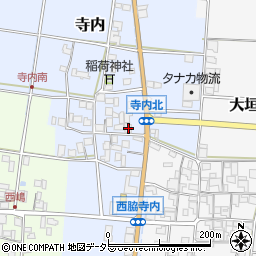 兵庫県西脇市寺内193周辺の地図