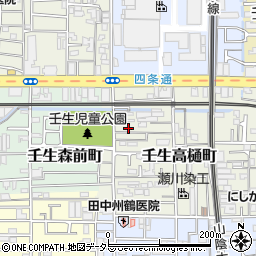 京都府京都市中京区壬生高樋町27-20周辺の地図