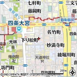 京都府京都市下京区下り松町162周辺の地図