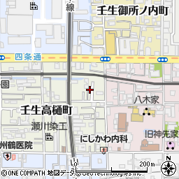 京都府京都市中京区壬生高樋町7周辺の地図