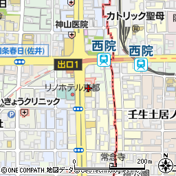 ＳＫＹＭＡＩＳＯＮ京都西院周辺の地図