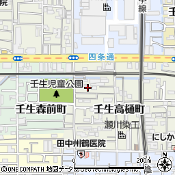 京都府京都市中京区壬生高樋町26周辺の地図