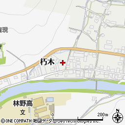 岡山県美作市朽木96周辺の地図