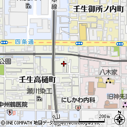 京都府京都市中京区壬生高樋町9周辺の地図