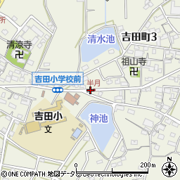 吉田小前周辺の地図