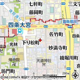 京都府京都市下京区下り松町160周辺の地図