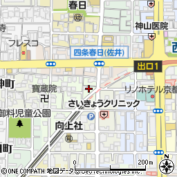 京都府京都市右京区西院松井町18周辺の地図