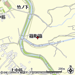 京都府亀岡市篠町篠下川原周辺の地図