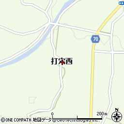 岡山県久米郡美咲町打穴西周辺の地図