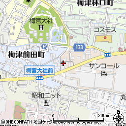 梅津動物病院周辺の地図