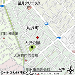 静岡県静岡市清水区大沢町周辺の地図