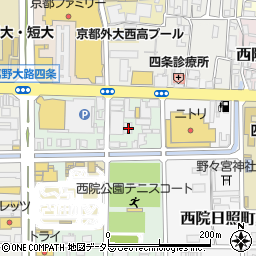 京都府京都市右京区西院安塚町41周辺の地図