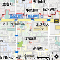 京都府京都市下京区四条町周辺の地図