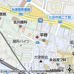 滋賀県大津市打出浜10-30周辺の地図