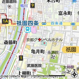 コンセプト四条やまとパーキング周辺の地図