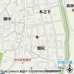 愛知県東海市加木屋町畑尻156-3周辺の地図