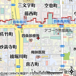 京都府京都市下京区石井筒町周辺の地図