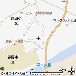 静岡県浜松市天竜区春野町気田542周辺の地図