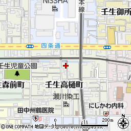 京都府京都市中京区壬生高樋町17-16周辺の地図