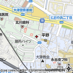 滋賀県大津市打出浜10-32周辺の地図