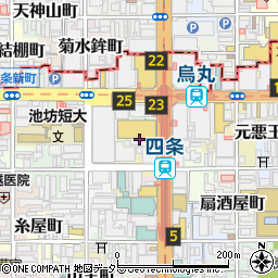 英国風パブ HUB 四条烏丸店周辺の地図