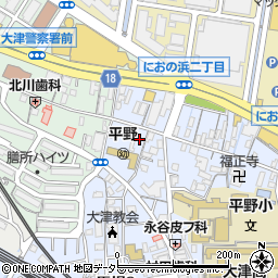 滋賀県大津市馬場1丁目5-14周辺の地図