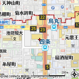 京都府京都市下京区水銀屋町周辺の地図