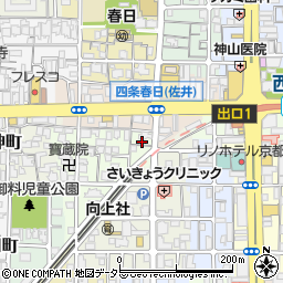 京都府京都市右京区西院松井町16-2周辺の地図