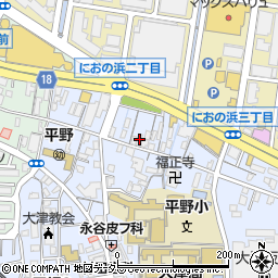 滋賀県大津市馬場1丁目9-22周辺の地図