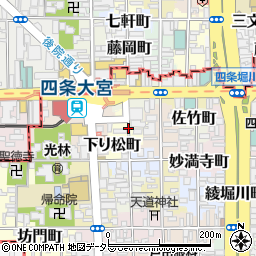 京都府京都市下京区下り松町周辺の地図