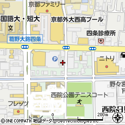 京都府京都市右京区西院安塚町5周辺の地図