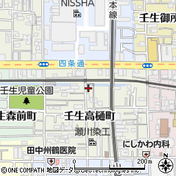 京都府京都市中京区壬生高樋町18-21周辺の地図