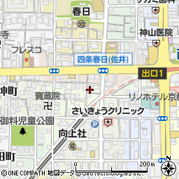 京都府京都市右京区西院松井町16周辺の地図
