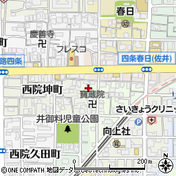 京都府京都市右京区西院松井町8周辺の地図