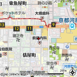 京都府京都市下京区大寿町周辺の地図