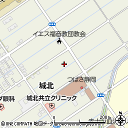 静岡県静岡市葵区城北周辺の地図