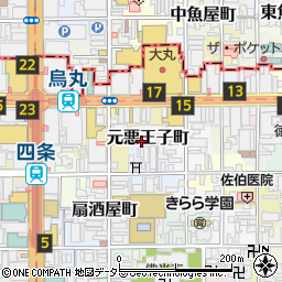 京都府京都市下京区元悪王子町47-13周辺の地図