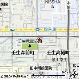 京都府京都市中京区壬生高樋町24-19周辺の地図