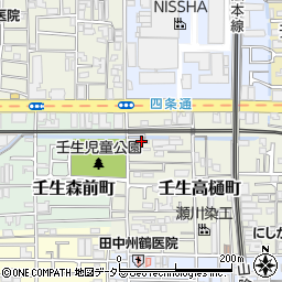 京都府京都市中京区壬生高樋町24-16周辺の地図