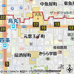 京都府京都市下京区元悪王子町43周辺の地図