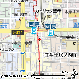 京都府京都市中京区壬生西土居ノ内町16周辺の地図