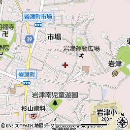 愛知県岡崎市岩津町市場30周辺の地図