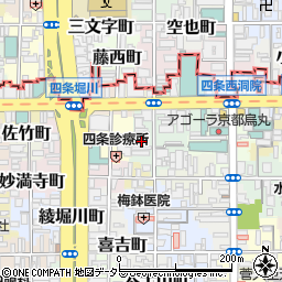 京都府京都市下京区石井筒町537周辺の地図