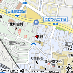 滋賀県大津市馬場1丁目5-6周辺の地図